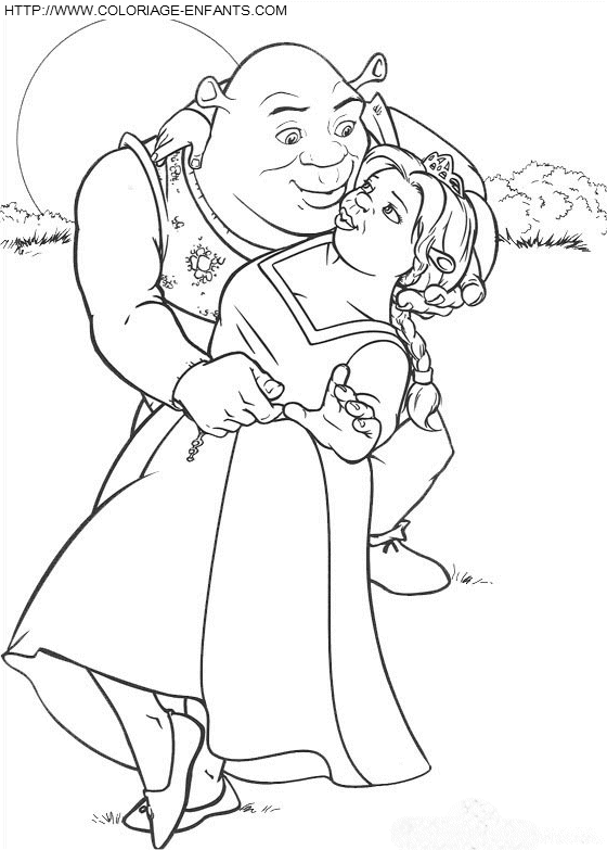 Shrek coloring