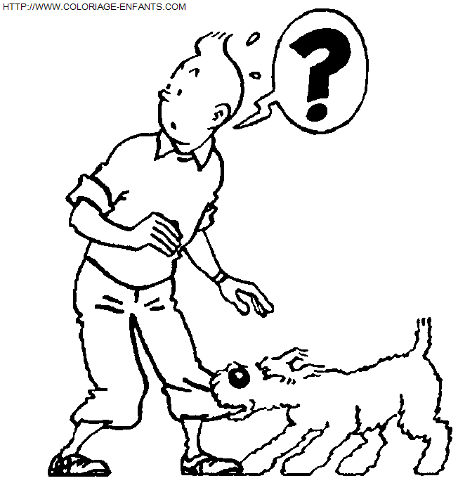 Tintin coloring