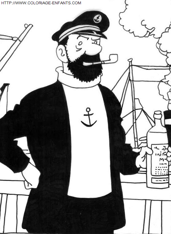 Tintin coloring