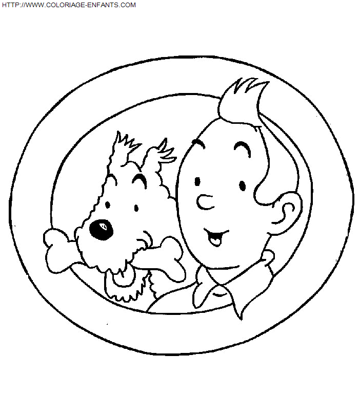 Tintin coloring
