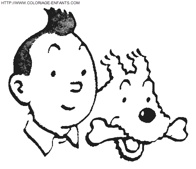 Tintin coloring