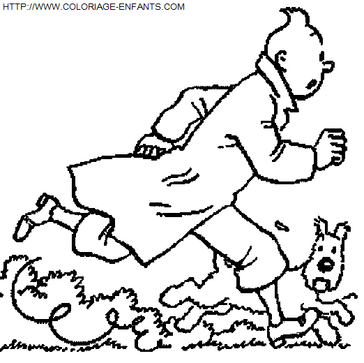 Tintin coloring