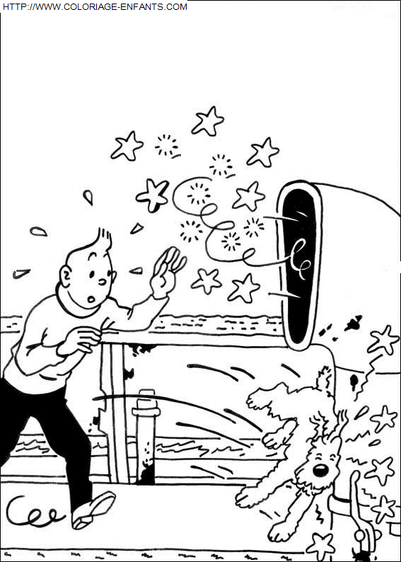 Tintin coloring