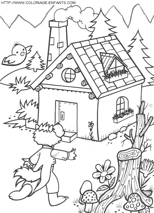 The Three Little Pigs coloring