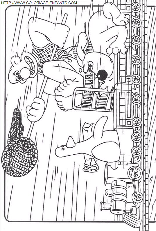 Wallace And Gromit coloring