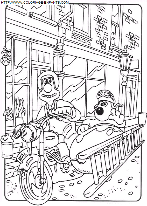 Wallace And Gromit coloring