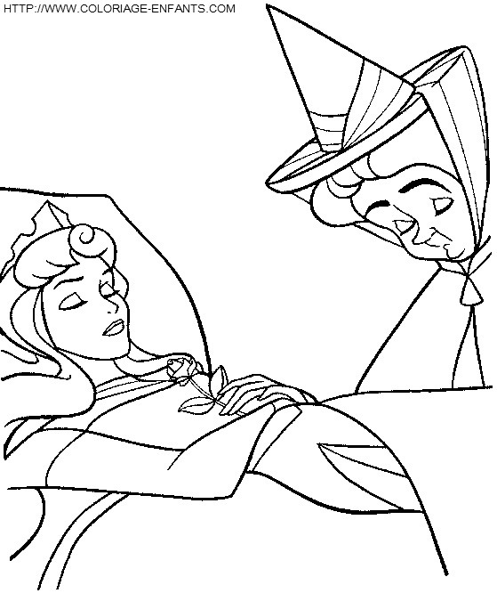 Sleeping Beauty coloring