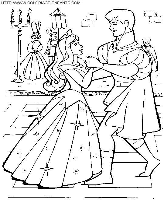 Sleeping Beauty coloring