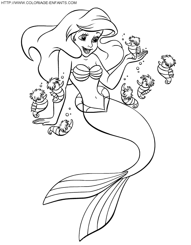 The Little Mermaid coloring