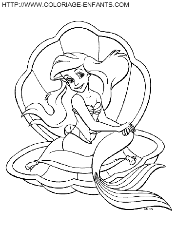 The Little Mermaid coloring