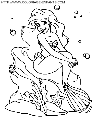 The Little Mermaid coloring