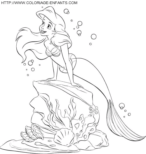 The Little Mermaid coloring