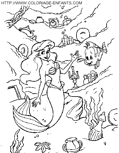 The Little Mermaid coloring