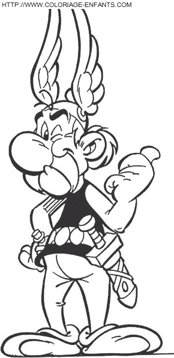 Asterix The Gaul coloring