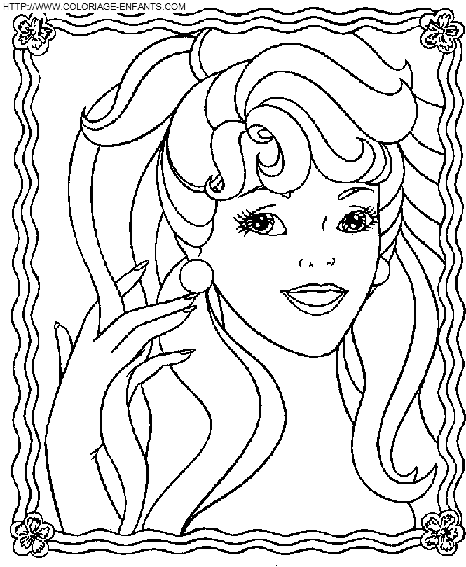 Barbie coloring