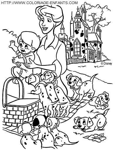 101 Dalmatians coloring