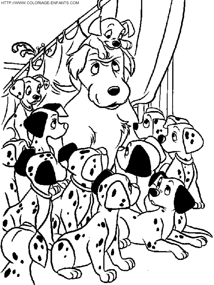 101 Dalmatians coloring