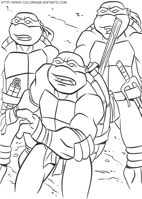 Teenage Mutant Ninja Turtles coloring