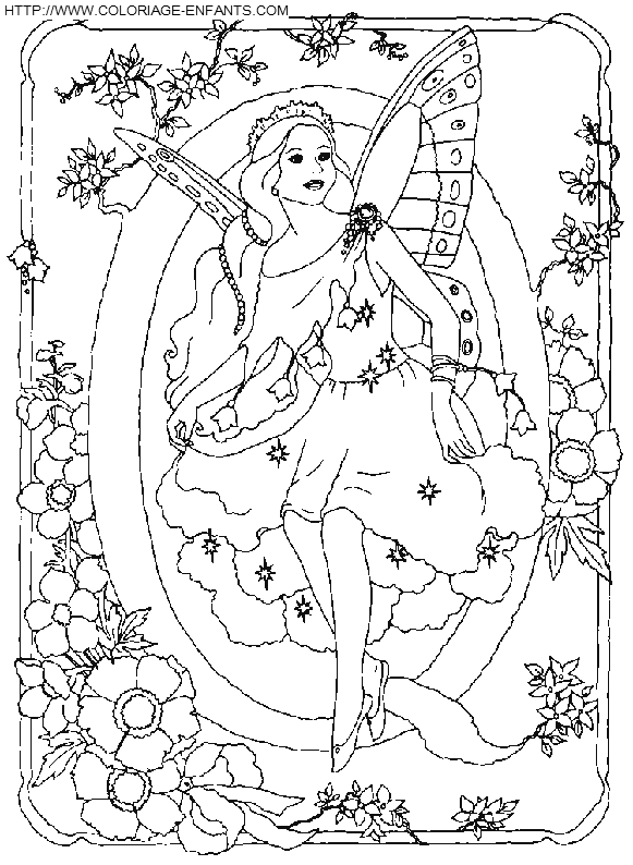 Alphabet Fairy coloring