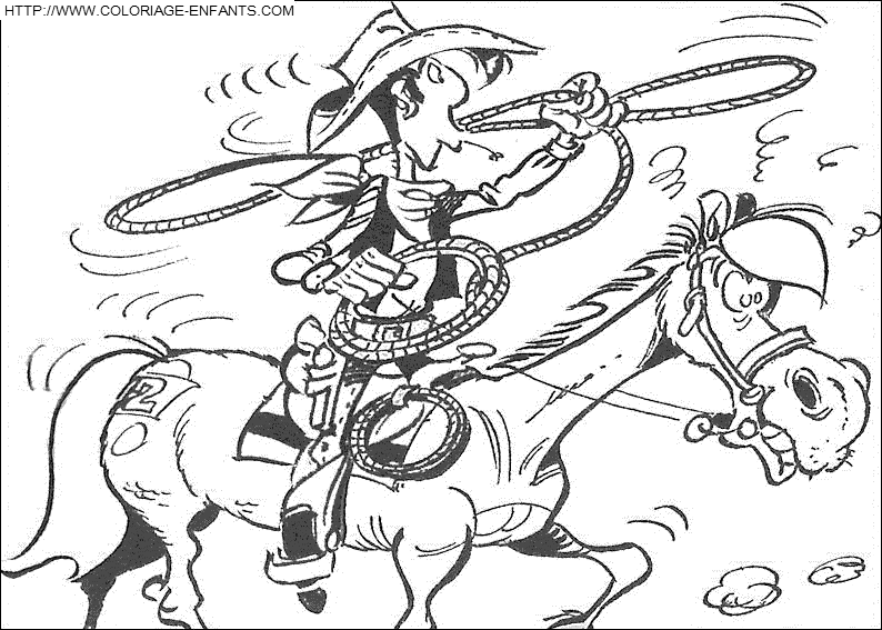 Lucky Luke coloring