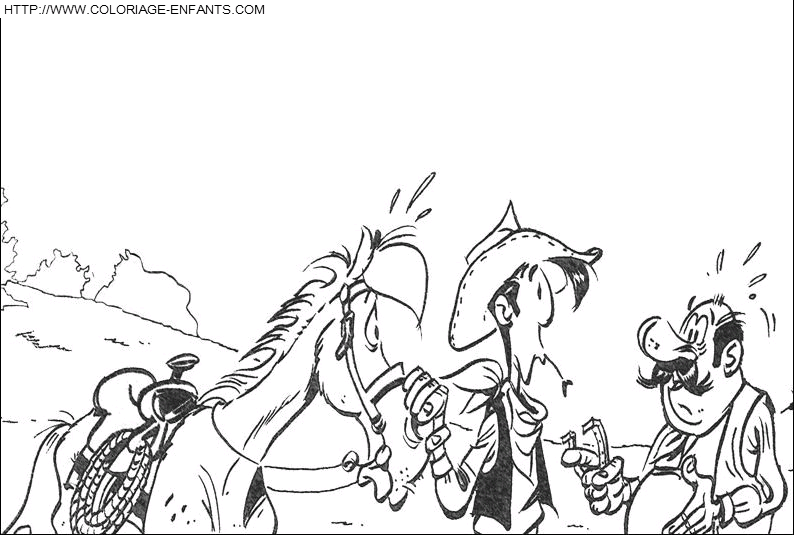 Lucky Luke coloring