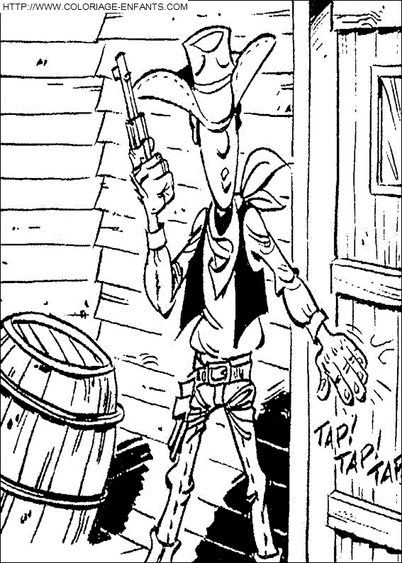 Lucky Luke coloring