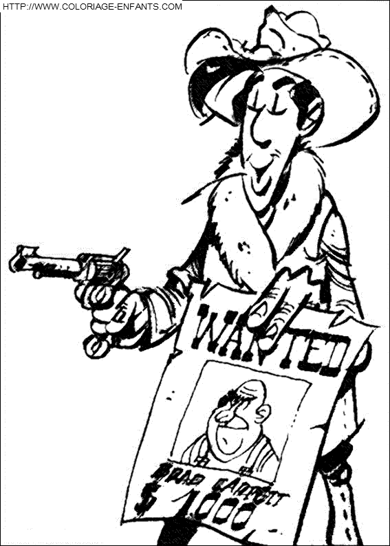 Lucky Luke coloring