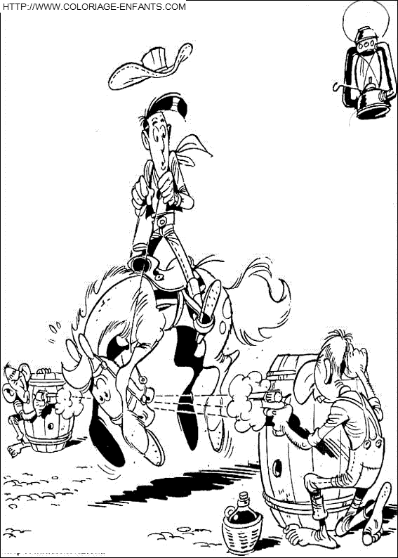 Lucky Luke coloring