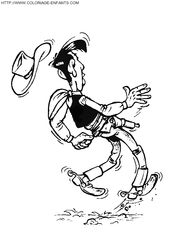 Lucky Luke coloring