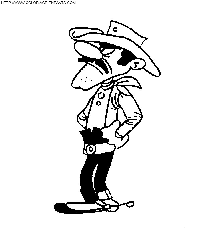 Lucky Luke coloring