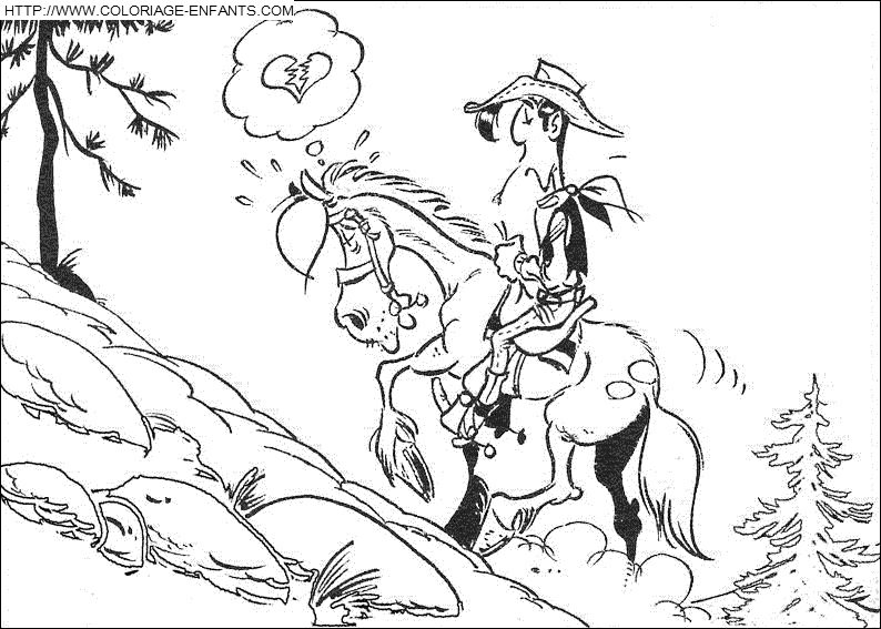 Lucky Luke coloring