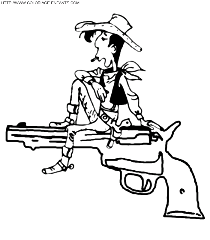 Lucky Luke coloring