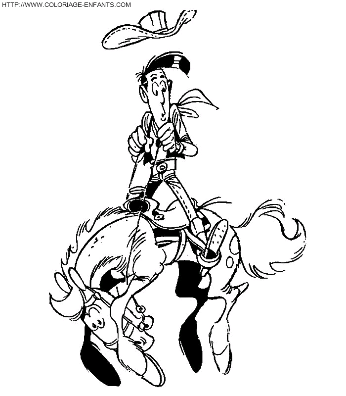 Lucky Luke coloring