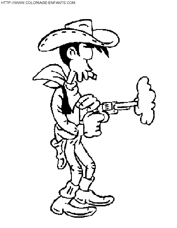 Lucky Luke coloring