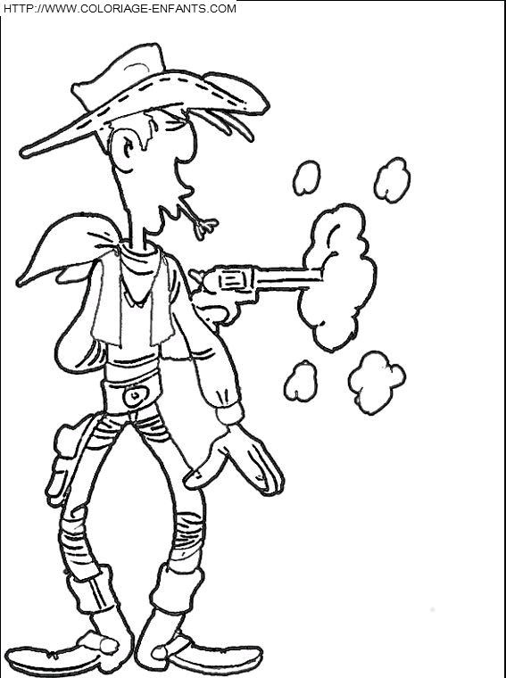 Lucky Luke coloring