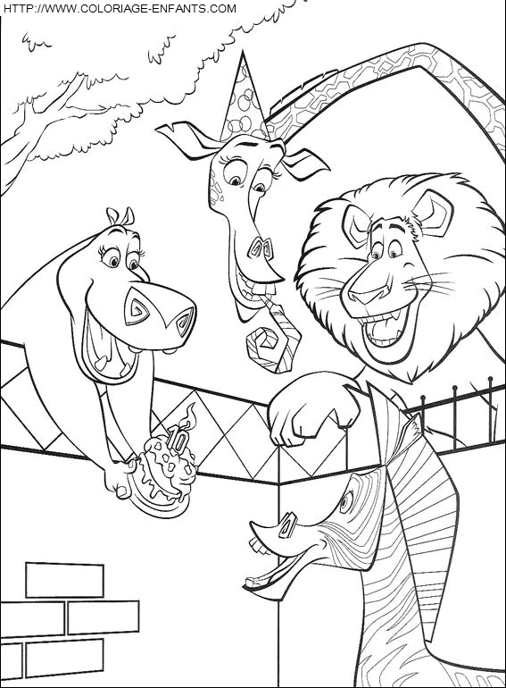 Madagascar coloring