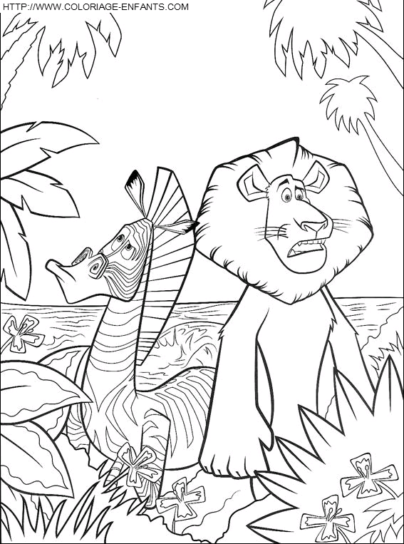 Madagascar coloring