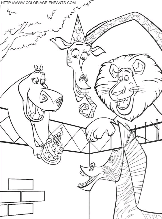 Madagascar coloring