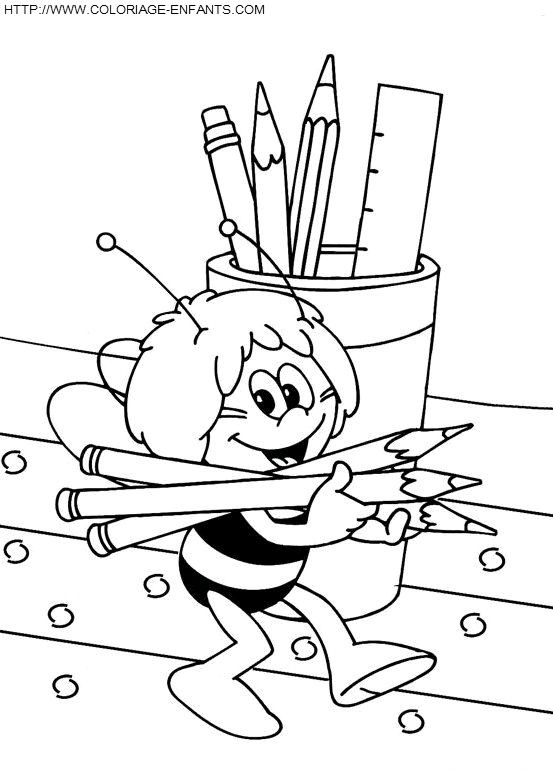 Maya The Bee coloring