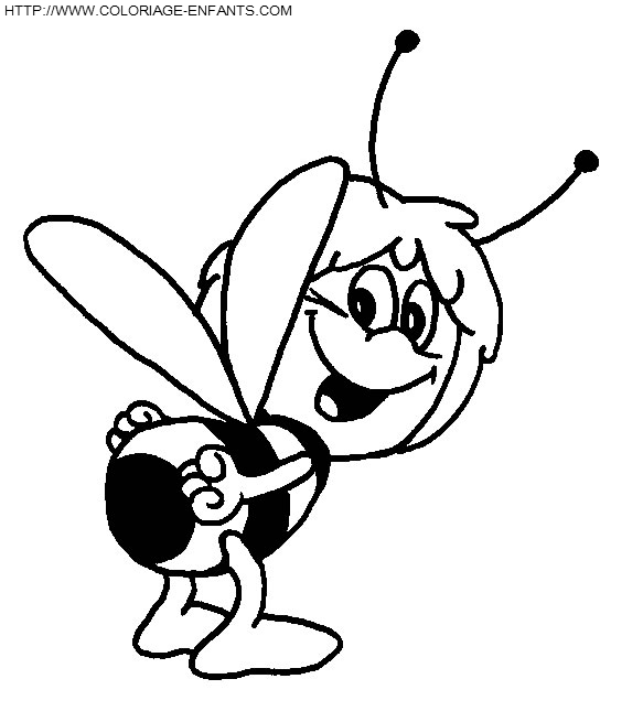 Maya The Bee coloring