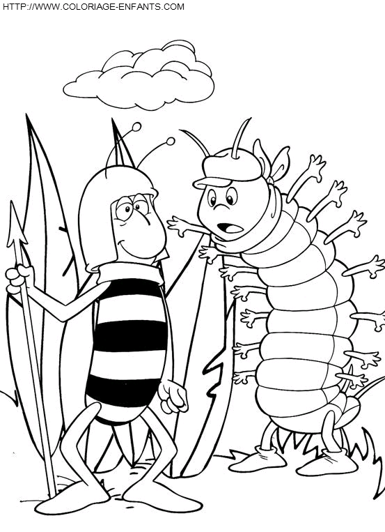 Maya The Bee coloring