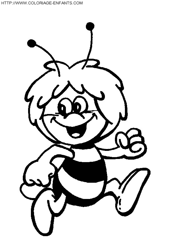 Maya The Bee coloring