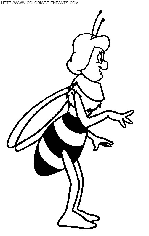 Maya The Bee coloring