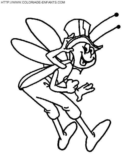 Maya The Bee coloring