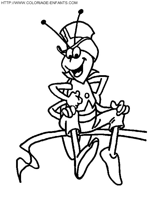 Maya The Bee coloring