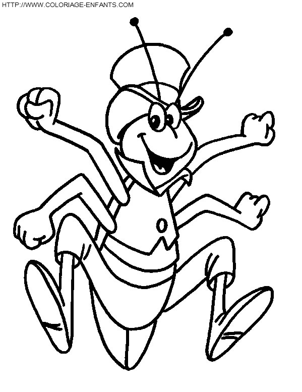 Maya The Bee coloring