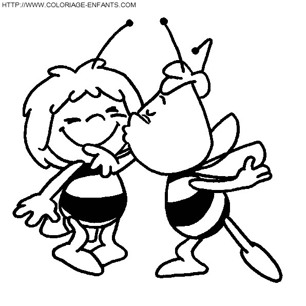 Maya The Bee coloring