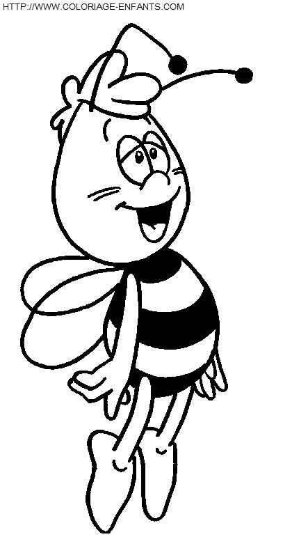 Maya The Bee coloring