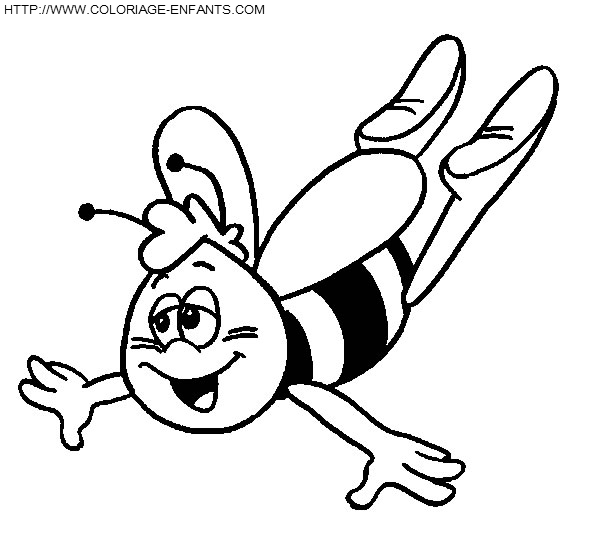 Maya The Bee coloring