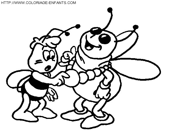 Maya The Bee coloring